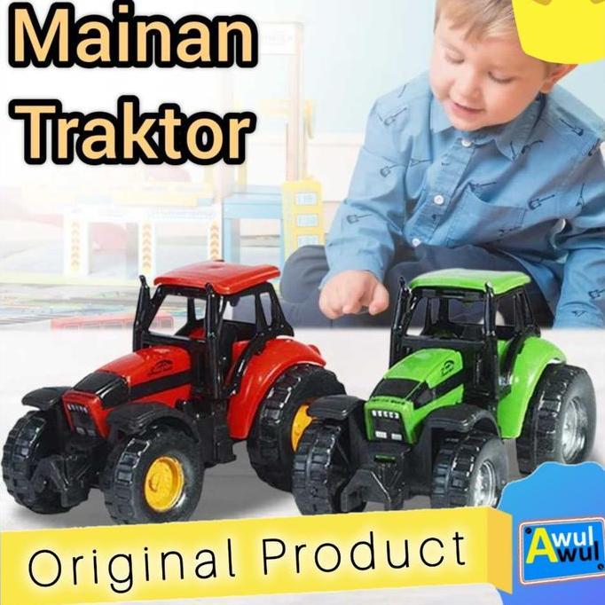 NORTON Mainan Anak Traktor Miniatur Tractor Diecast Tracktor