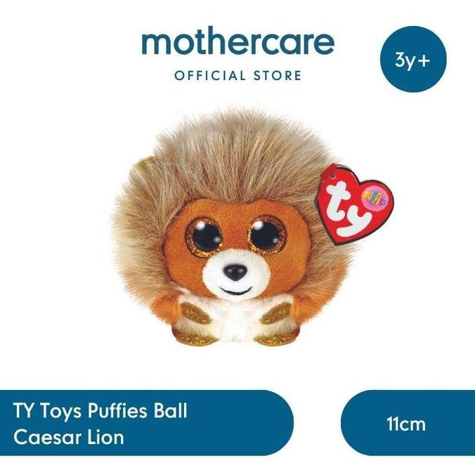 TY Toys Puffies Ball Caesar Lion - Mainan Boneka Hewan Singa Anak