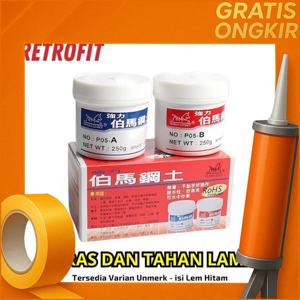 Lem Campur Ab Unmerk - Retrofit Headlamp Motor/Mobil Berkualitas Tinggi