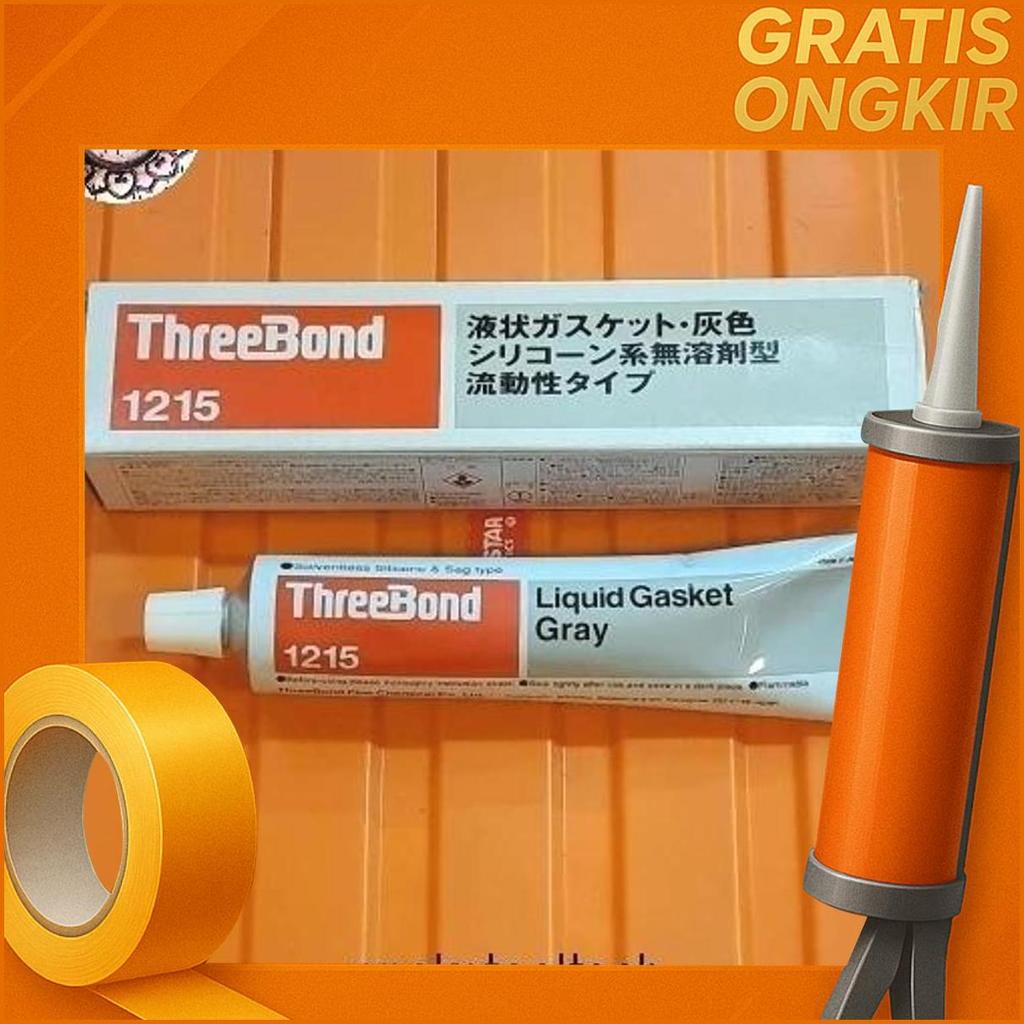 Threebond 1215 Liquid Gasket Gray Isi 250 Gram | Liquid Gasket Threebond 1215 Original