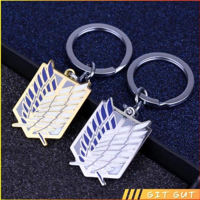 Keychain Gantungan Kunci AoT Attack on Titan Single Corps  Logo