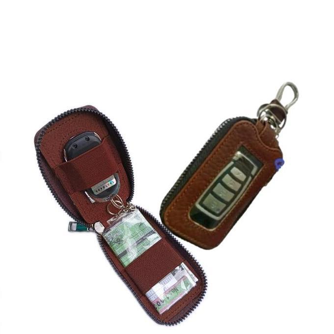 Gantungan kunci motor Honda BEAT keyless kulit dompet stnk