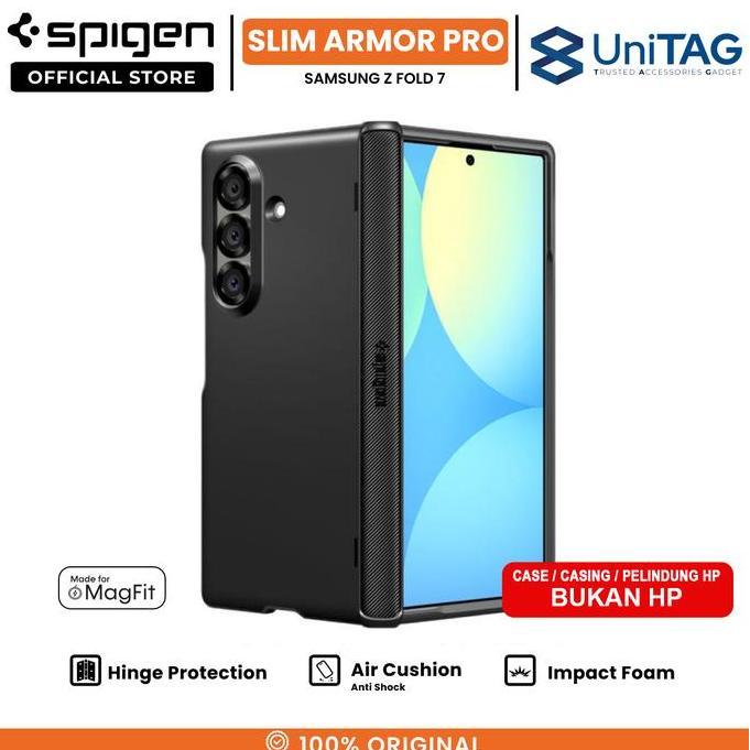 Case Pelindung Hp For Samsung Galaxy Z Fold 7 Spigen Slim Armor Pro Magfit Casing