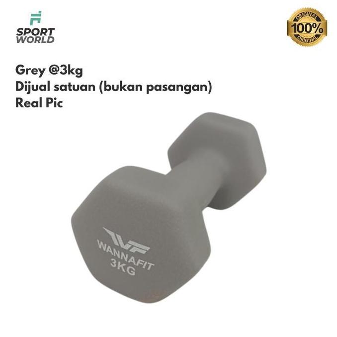 Promo Dumbell 3kg Dumbbell Neoprene barbel Vinyl Anti slip COD