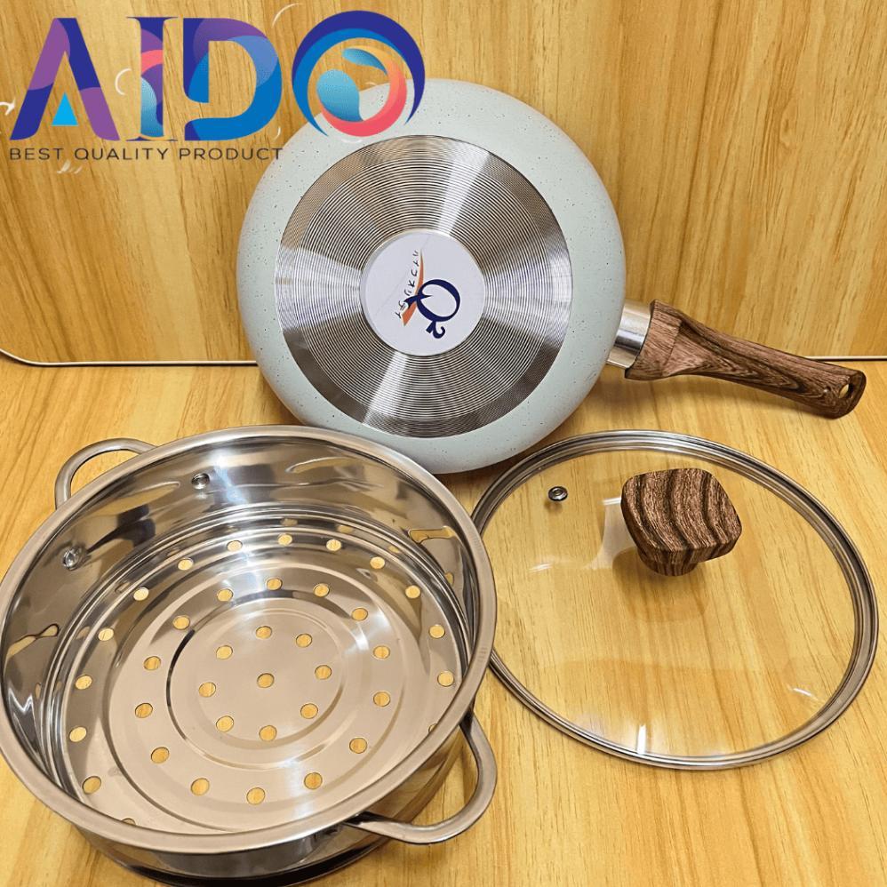 Panci Susu Dan Steamer - Set Panci Mpasi Bayi / Panci Susu Mpasi Bayi / Panci Susu Dengan Steamer