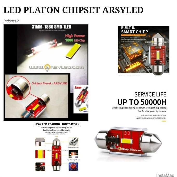 LED Lampu Kabin Plafon Mobil Xpander Livina Chipset 3570 CSP Car