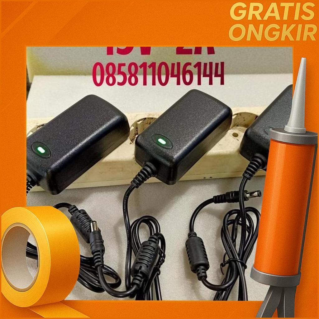 Adaptor 15V 2A / 15 Volt 2 Ampere / Adaptor 15V 2A