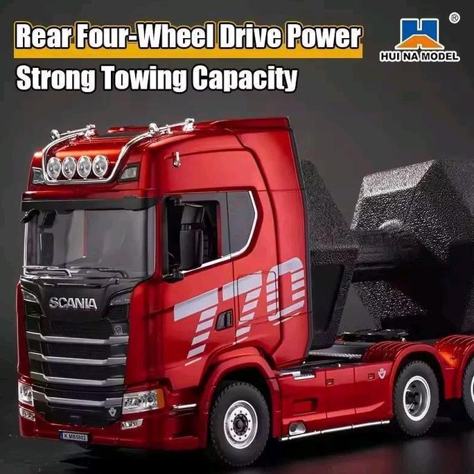 Huina 1522 1501 1502 RC 1/18 Trailer Truck Simulation Engineering Flatbed Rc Car Excavator Truck 9CH