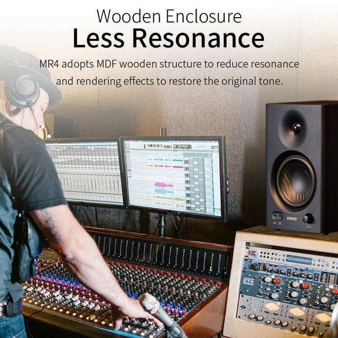 Edifier MR4 MR 4 Powered Studio Monitor Speakers 4" Active Speaker