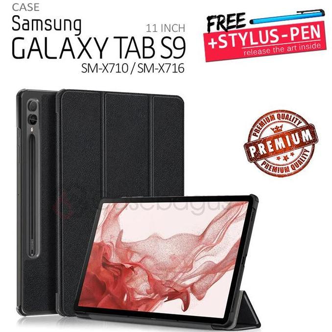 Samsung Galaxy Tab S9 X716 5G - Magnetic Leather Flip Case Cover