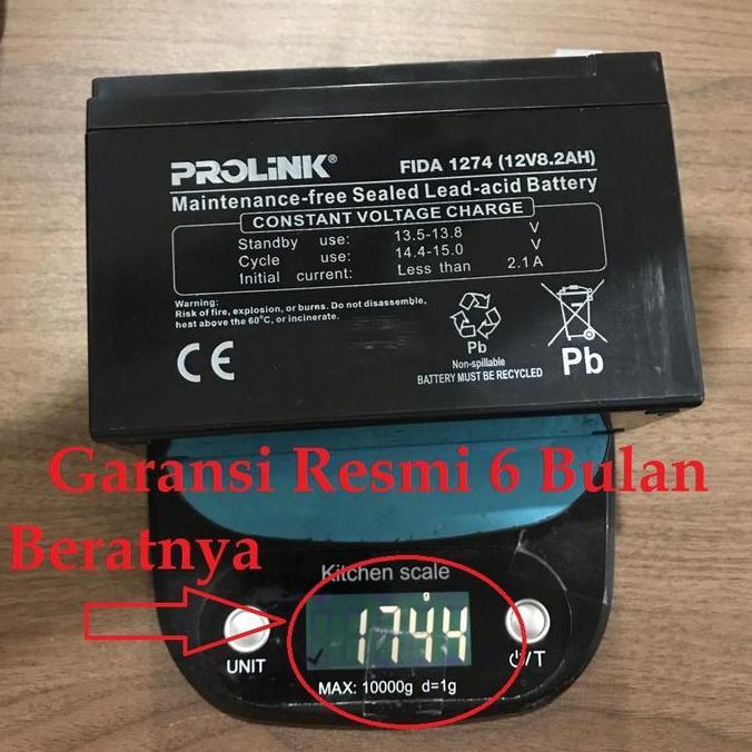 Baterai / Aki Kering Ups Prolink 12V8.2Ah