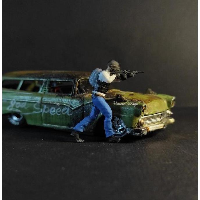 Figure ama 1/64 PUBG Menembak 3D Resin - H3D