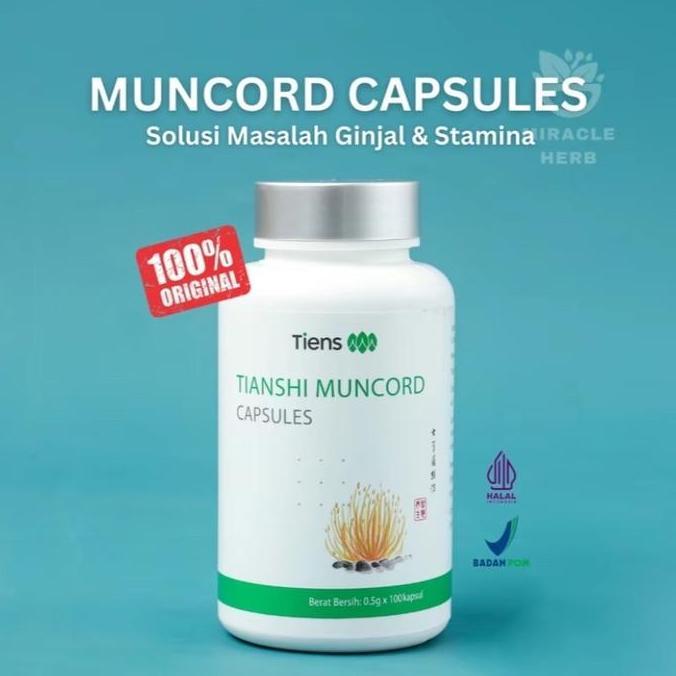 Muncord cordyceps capsule tiens untuk ginjal & stamina
