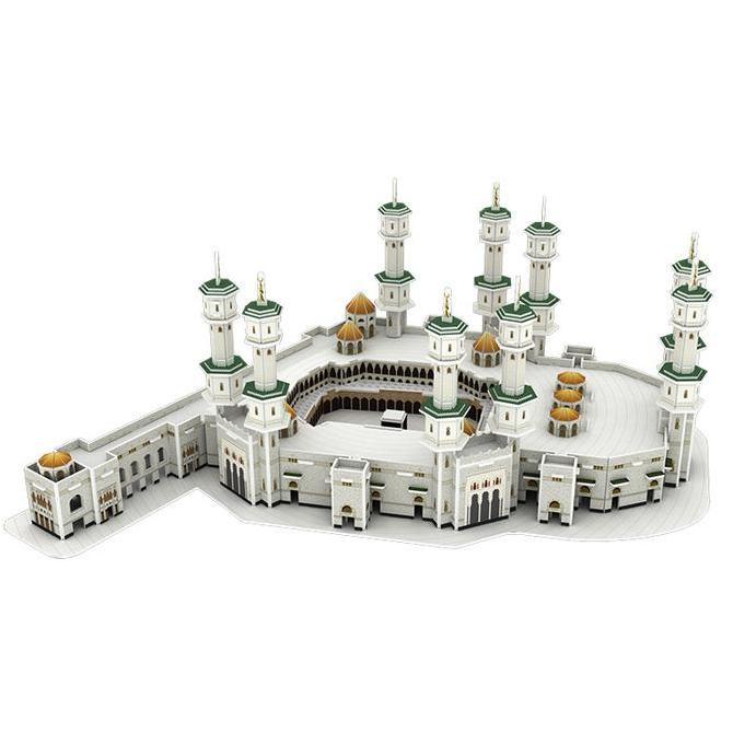 Model Arsitektur Masjidil Haram Mekah Set Hadiah Pengurangan Tinggi Set Puzzle Jigsaw 3D/masjidil ha