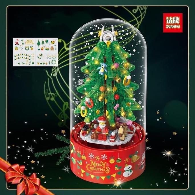 Sembo Block 601090 Christmas Snow Globe With Santa Claus