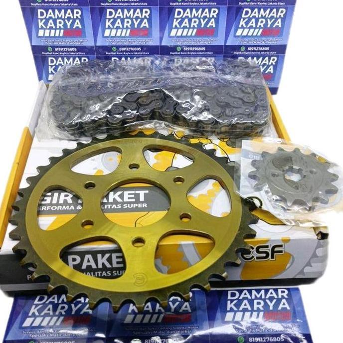 Promo GEAR SET PULSAR 200NS / GIR RANTAI KAWASAKI PULSAR 200 NS ESF Motorcycle Diskon