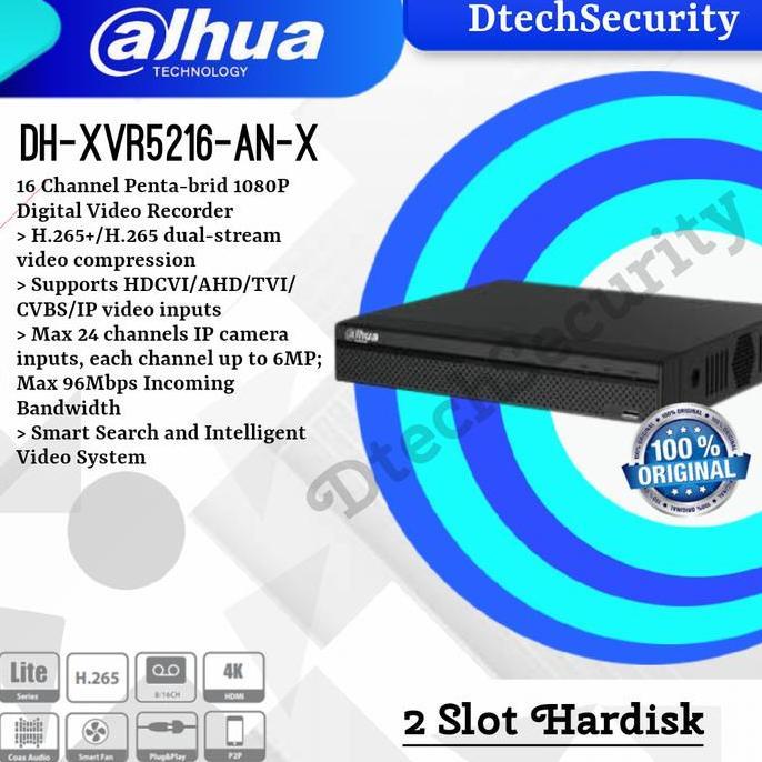 DVR 16Ch Dahua Up to 5MP XVR 5216 AN-X Pentrabrid