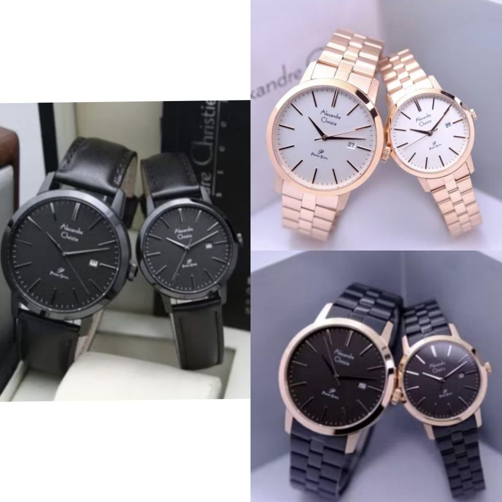ALEXANDRE CHRISTIE COUPLE  AC 1007 JAM TANGAN COUPLE ALEXANDRE CHRISTIE
