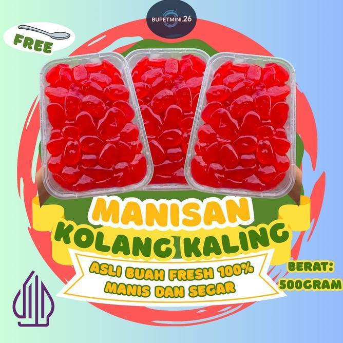 Manisan Kolang Kaling Rasa Strawberry 250 Gr1Kg Buah Fesh Berkualitas Tinggi Makanan Lezat Manis Seg