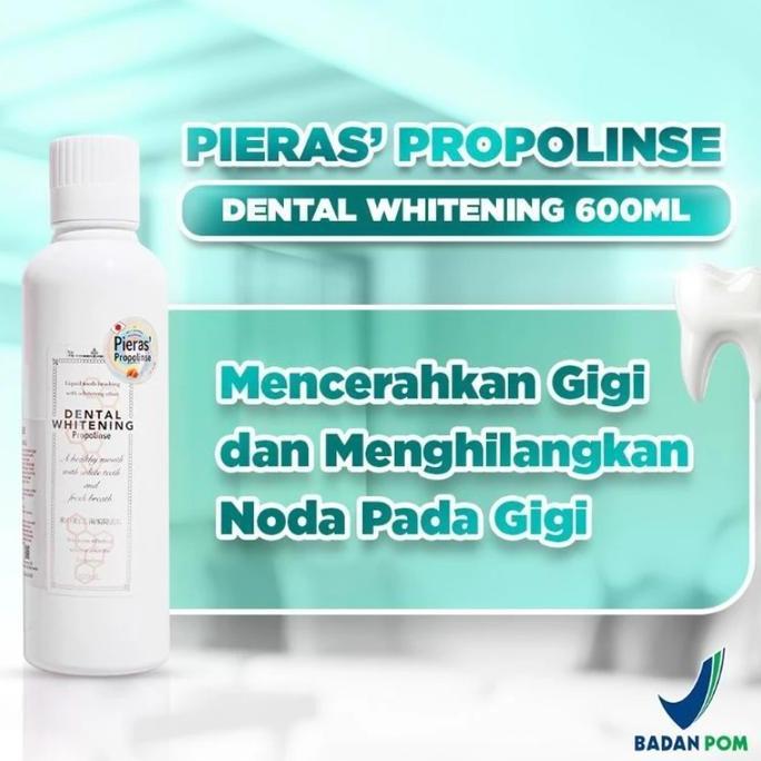 urg.sanvers - pieras propolinse dental whitening 600ml - mouthwash pemutih gigi, kumur harian