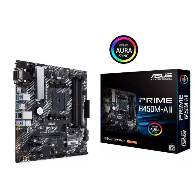NEW ASUS PRIME B450M-A II Motherboard (DDR4, B450, AMD AM4)