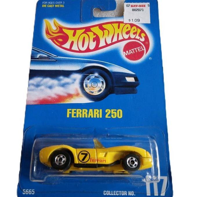 Hot Wheels Ferrari 250. Testarossa. Blue Card Tahun 1991. Koleksi Item