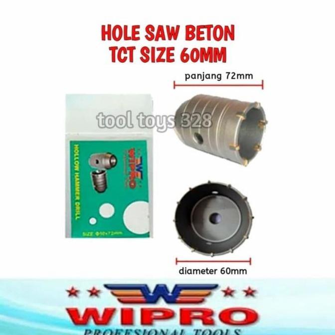 mata bor hole saw tembok beton 60mm
