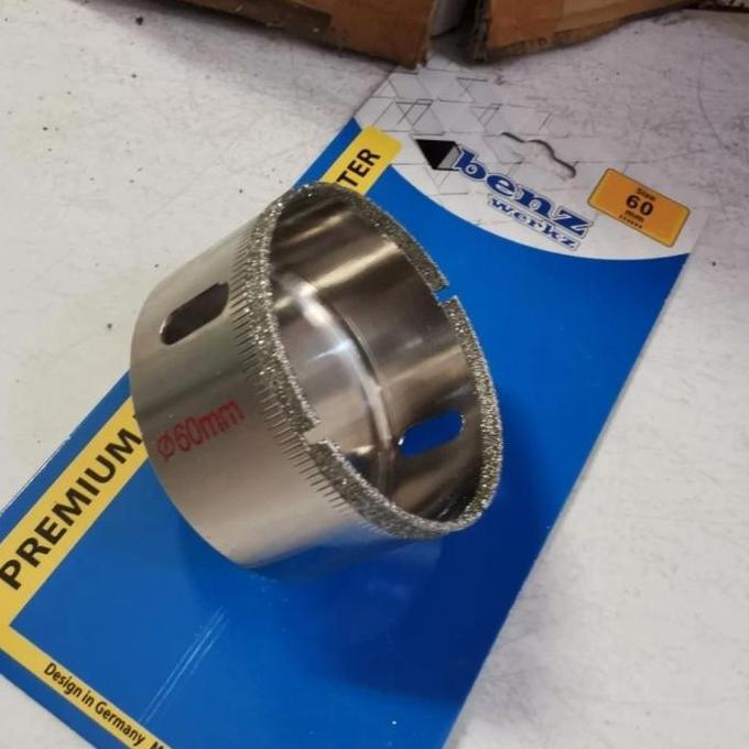 Diamond Hole Saw Mata Bor Pelubang Kaca Granit Keramik 60mm / 70mm BENZ / hyper