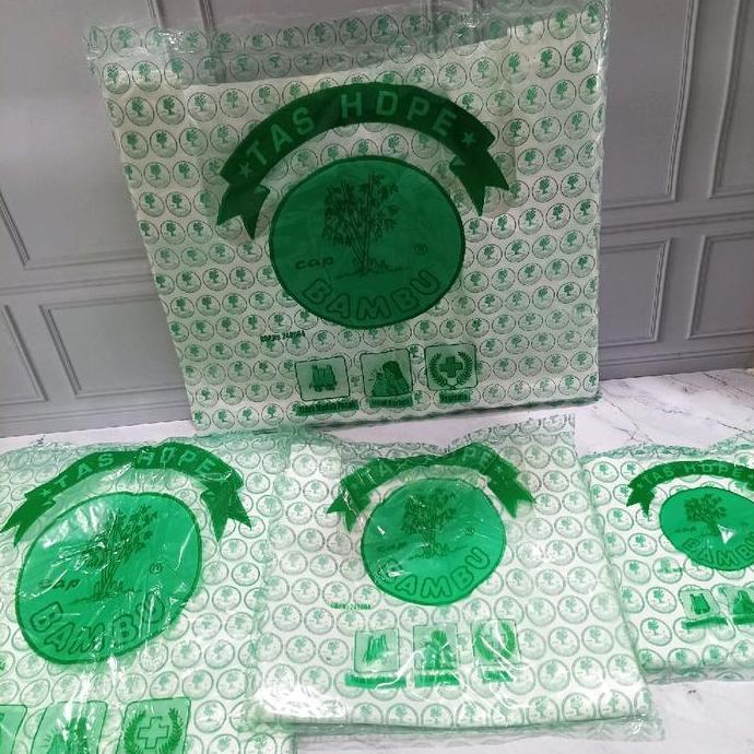 KRESEK PUTIH BAMBU KANTONG PLASTIK BAMBU PUTIH HDPE  UKURAN KECIL TANGGUNG SUPER BESAR JUMBO