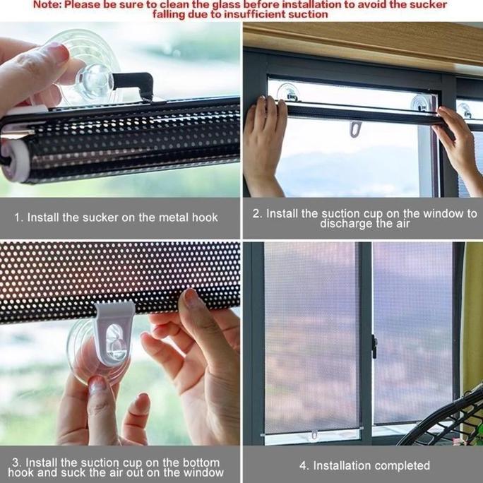 Napalisenda - Sunshield Roll Tirai Mobil Anti Panas | Pelindung Dashboard Kaca Depan Gulung Otomatis