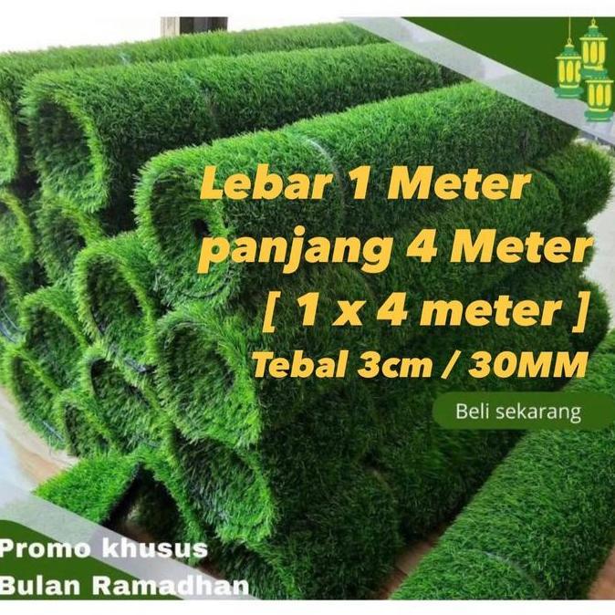 Rumput sintetis swiss premium 3cm 1 x 4 meter /rumput sintetis swiss /rumput sintetis murah /rumput 