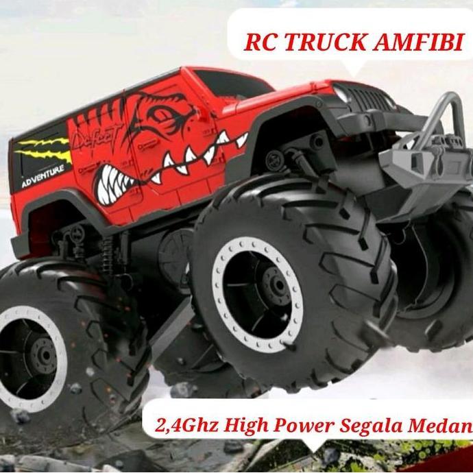 boiekeeke12 - mobil rc offroad amfibi segala medan remote control tahan air upgrade baterai
