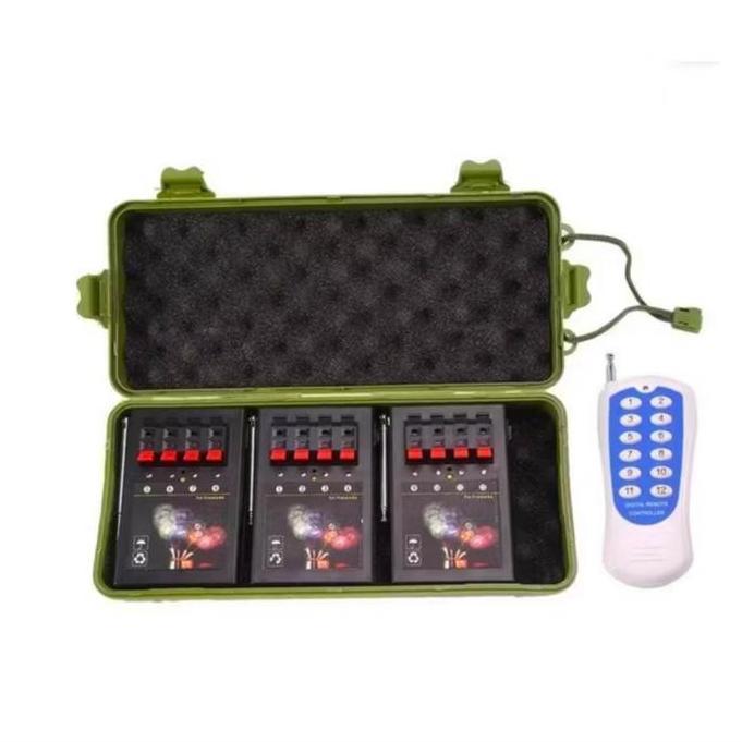 boiekeeke12 - wireless firework firing control system 12 cue alat pemicu kembang api remote kontrole