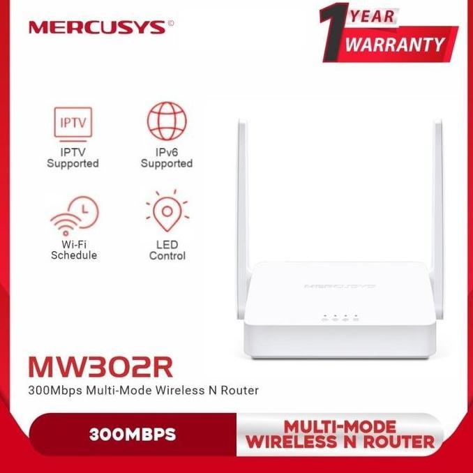 TERBARU - Mercusys MW302R Multi-Mode Wireless N Router 300Mbps Router Mercusys