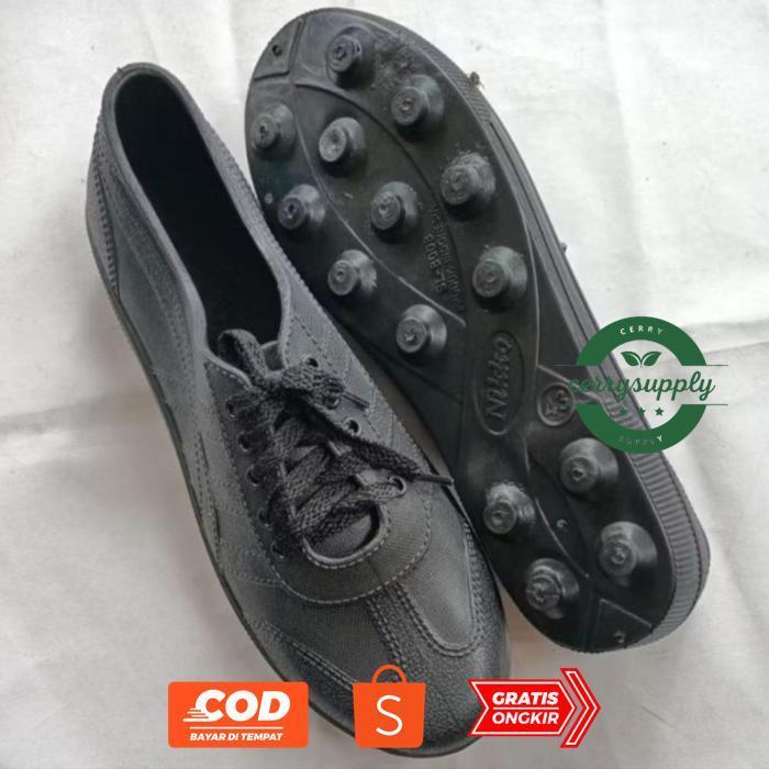 df-8 Sepatu bola karet, sepatu futsal, sepatu kebun, Sawah atau Sepatu Pul Karet Unisex Nikko 8008 P
