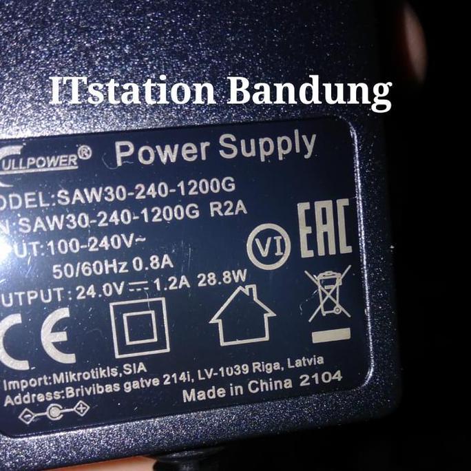 HARGA DISC - Mikrotik Adaptor 24V 1.2A 1200mA untuk RB2011 RB3011 CRS326 CSS326