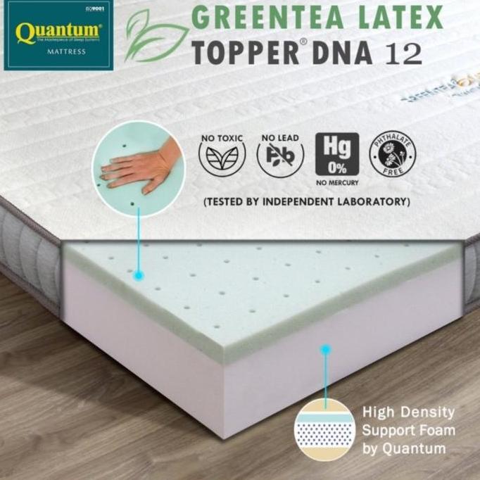 Ready Quantum Topper Greentea Latex DNA 12 cm - 180x200