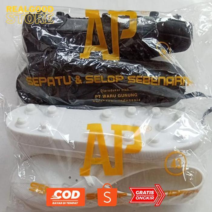 AZQ-16 Sepatu Karet Kerja AP BOOT Sepatu Cucuk Karet Sepatu Kerja Sepatu AP Original Viral