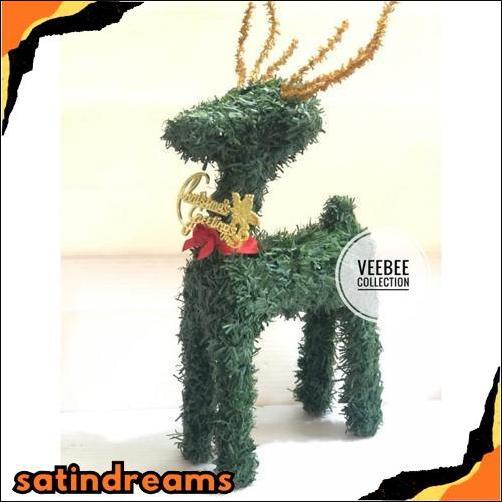 COD Hiasan Patung Rusa PVC natal/ hiasan pohon natal rusa/ patung rusa natal pvc