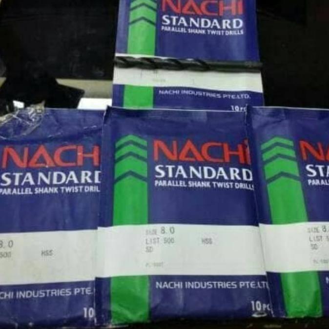 Mata bor besi Nachi ukuran 8 mm 10 mm 12 mm