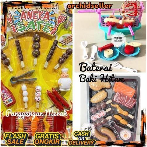 Gercep Mainan BBQ Set / mainan bbq anak/ mainan masak masakan anak/ BBQ main/ pretend play