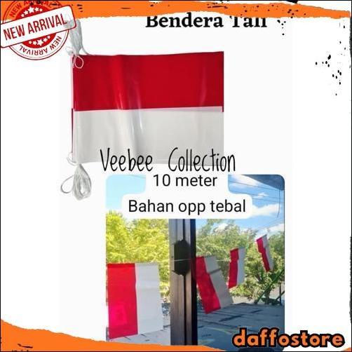 HotSale Bunting Flag Bendera Plastik TBL B. Dekorasi agustusan. Hiasan agustusan. Dekorasi kantor. B
