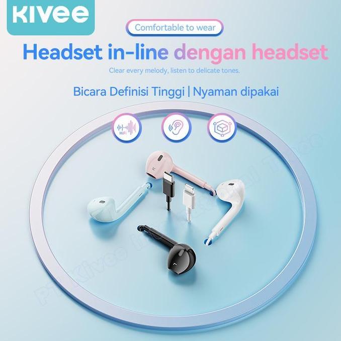 Transvior11 - Kivee Lightning Wired Earphones Bass Boost Noise Isolation In-Ear Headset For Iphone