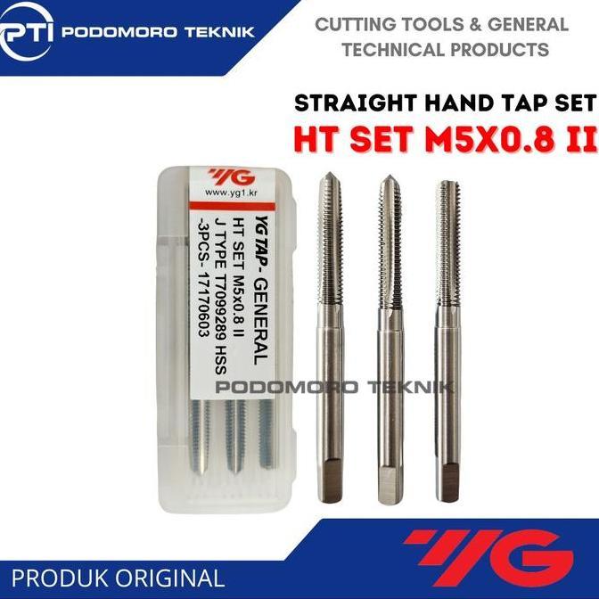 YG1 HAND TAP M5 X 0.8 TAP MANUAL M5 HAND TAP M5*0.8 MERK YG1 - Available