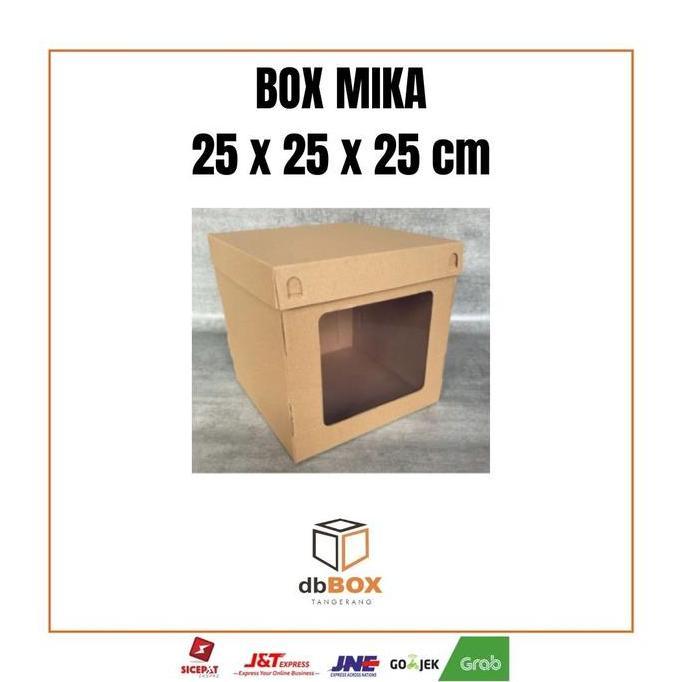 BOX MIKA 25x25x25 cm | Box Die Cut dan Easy Usage | Box Mika Kue Tart