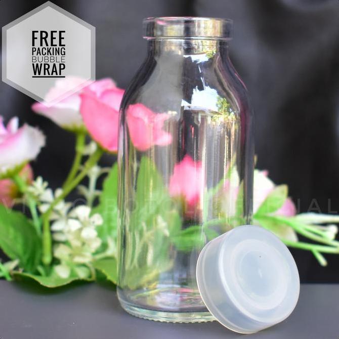 Botol Kaca 100ml Tutup Plastik Kedap Udara