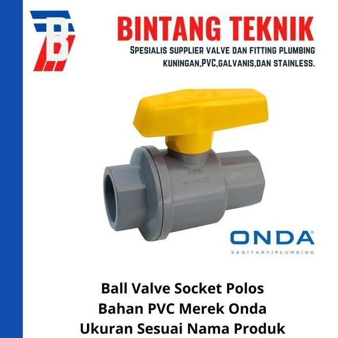 Ball Valve / Stop Kran 2 1/2" inch PVC Onda