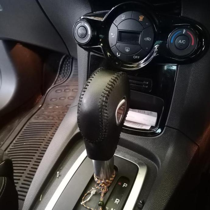 Sarung Leather Gear Shift Knob Cover Untuk Ford Fiesta Ecosport