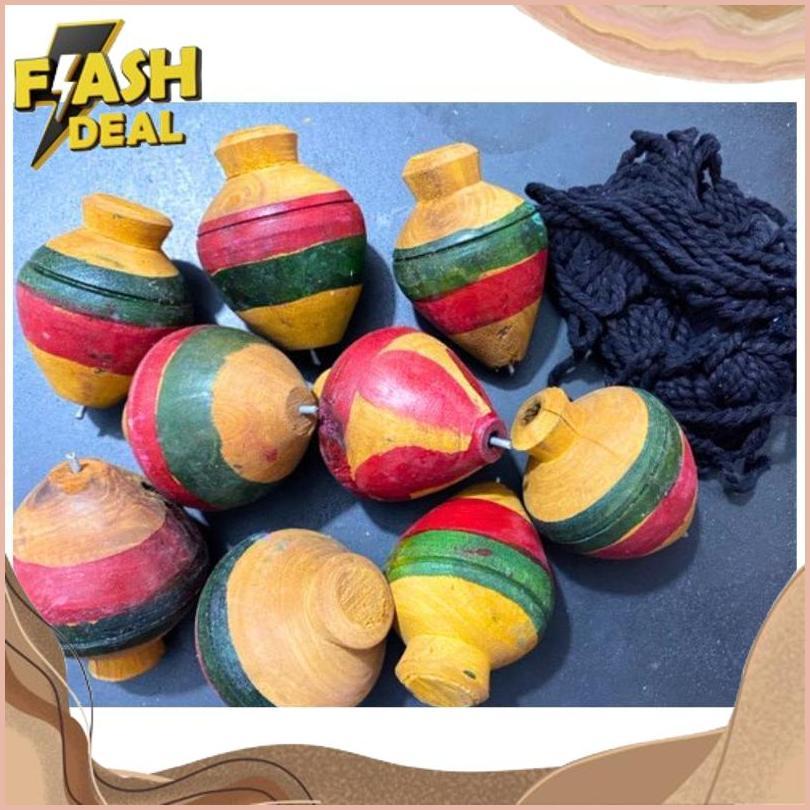 Ready Stock [Promo Murah] Mainan Kekean / Mainan Gasing Kekean / Mainan Gasing Kayu Jadul / Mainan J