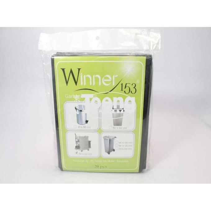'' KANTONG SAMPAH 80X100 HITAM (20PCS) WINNER / KANTONG PLASTIK SAMPAH //